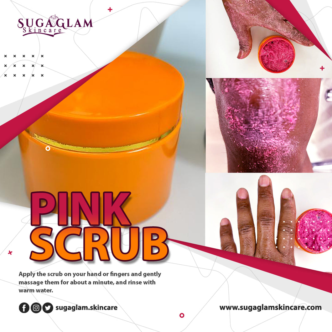 Pink Scrub for knuckle-Elbow and Knee