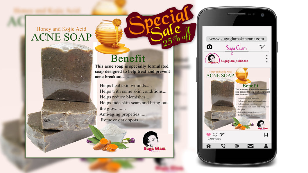 Honey Kojic Acid Acne Soap