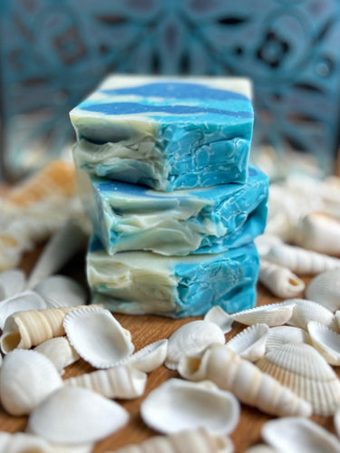 Deep Blue Ocean Soap: Fresh and Natural, this soap is made with natural ingredients that will leave you feeling soft and smooth. This soap also has several skin benefits like, highly cleansing- Moisturizing, Skin healing properties. Promotes healthy skin rich in Vitamin E (antioxidants), This soap can help with acne and scars, fungi and athletes' foot...