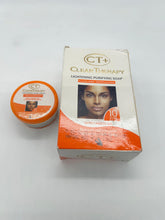 Load image into Gallery viewer, CT+CLEAR THERAPY Lightening Purifying Soap &amp; Lightening Facial Cream: Flawless complexion with carrot oil reduces pigmentation minimizes dark spots. pigmentation, Anti-taches.&nbsp;&lt;/p&gt; &lt;p&gt;CT+ Soap enriched with fruit acids ensures a flawless complexion: it removes dirt, dark &amp; brown spots leaving skin feel brighter and cleaner, and free of any imperfections. For best results, use the soap before each application of the CT+ range. Use morning and evening.&nbsp;
